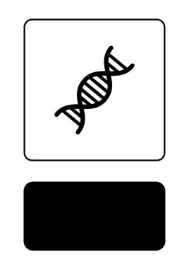 Resimli Simge Arka Planda İzole - Çift Helis