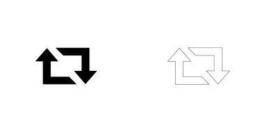 Resimli Simge Arka Planda Yalıtılmış - Kare Yenileme