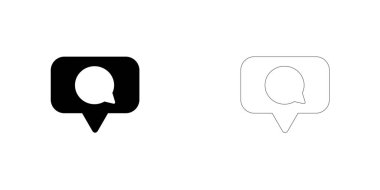 Resimli Simge Arka Planda İzole - Sosyal Medya Mesajı