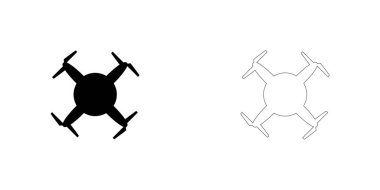 Resimli Simge Arka Planda İzole - Dairesel Drone