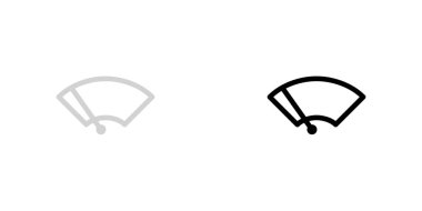 Resimli Simge Arka Planda İzole - Ön Cam Silecekleri Li