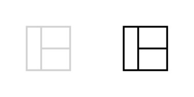 Resimli Simge Arka Planda İzole - Web Wireframe 3 Way 