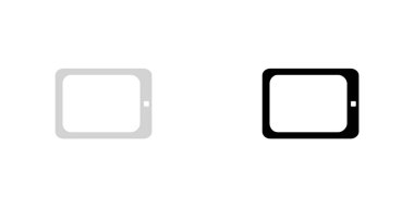 Resimli Simge Arka Planda İzole - Tablet Bilgisayar