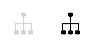 Resimli Simge Arka Planda İzole - Ağ
