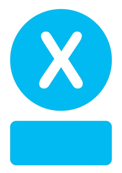 Illusztrált ikon izolált a background-X — Stock Vector