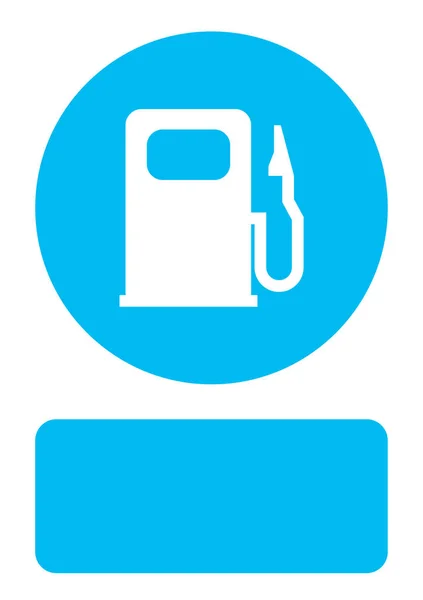 Illustrated Icon Isolated on a Background - Petrol Pump Light — Stock Vector