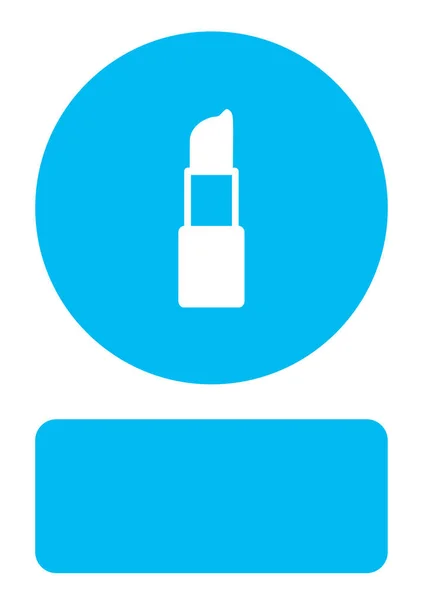 Geïllustreerd icoon geïsoleerd op een achtergrond-Lipstick — Stockvector
