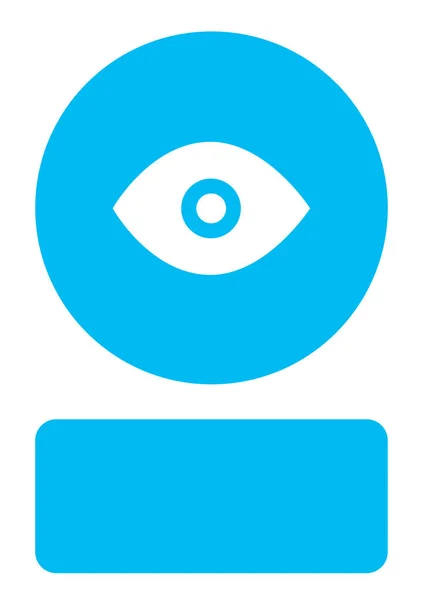 Illustriertes Symbol isoliert auf einem Hintergrund - Auge — Stockvektor