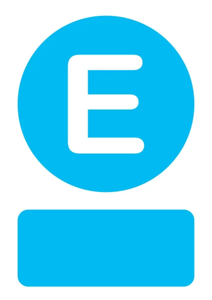 Ilustrované ikony izolované na pozadí-E — Stockový vektor