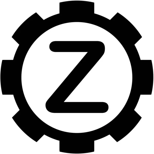 Εικονογραφημένο εικονίδιο απομονωμένο σε φόντο-Z — Διανυσματικό Αρχείο