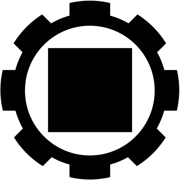 Icône illustrée isolée sur un fond - Stop — Image vectorielle