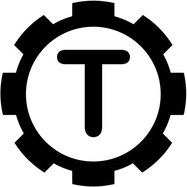 Icona illustrata isolata su uno sfondo - T — Vettoriale Stock