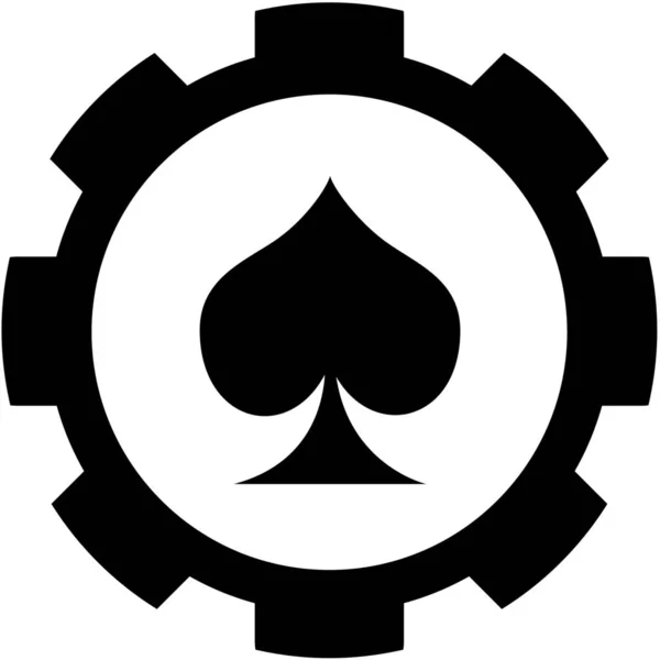 Geïllustreerd pictogram geïsoleerd op een achtergrond-Spades kaart pak — Stockvector