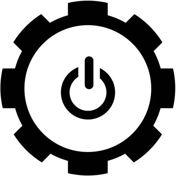 Ilustrowana ikona izolowane na tle-zasilanie — Wektor stockowy