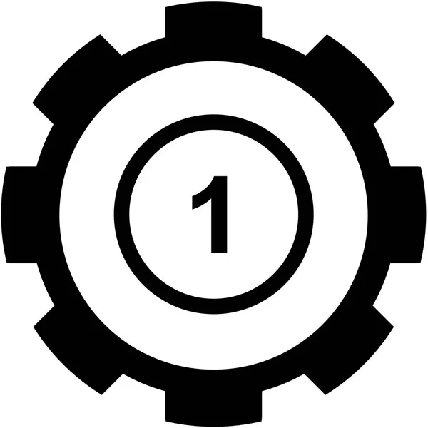 Icône illustrée isolée sur un fond - Aperçu du cercle 1 — Image vectorielle