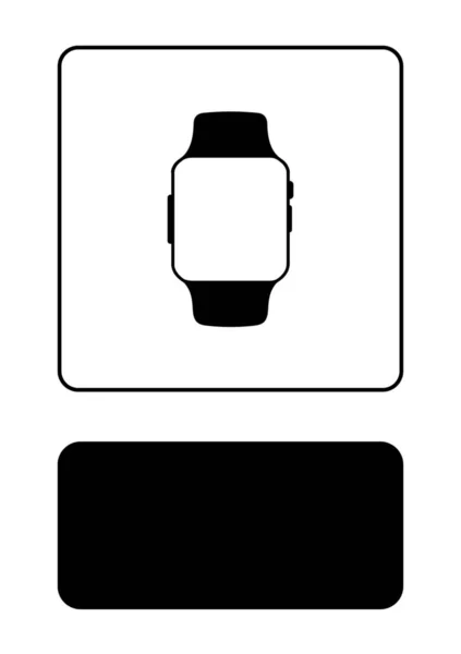 Ілюстрована ікона ізольована на тлі-Smart Watch — стоковий вектор
