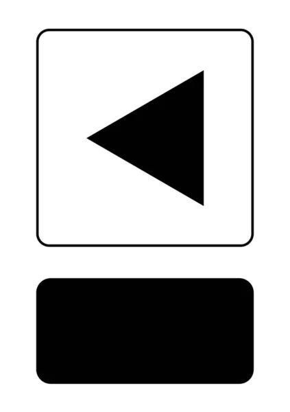Illustrerad ikon isolerad på en bakgrund-spela upp — Stock vektor