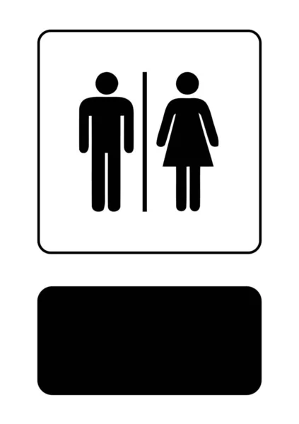 Ikone isoliert auf einem Hintergrund - männlich und weiblich — Stockvektor
