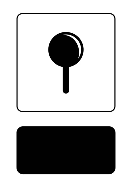 Icono ilustrado aislado sobre un fondo - Piruleta — Archivo Imágenes Vectoriales