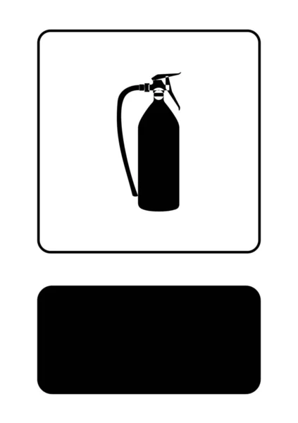 Illusztrált ikon izolált a háttérben-tűzoltófelszerelés La — Stock Vector