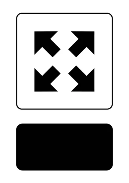 Illustrerad ikon isolerad på en bakgrund-förstora — Stock vektor