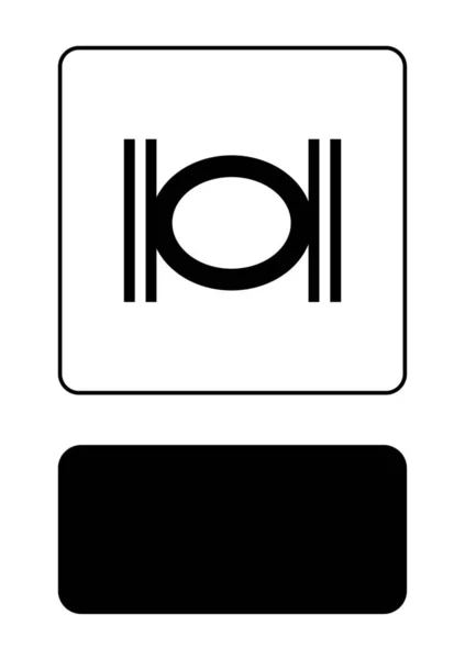 Illustrerad ikon isolerad på en bakgrund-dubbla hela noten — Stock vektor