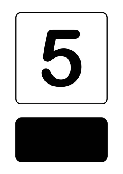 Ilustrowana ikona izolowane na tle-5 — Wektor stockowy