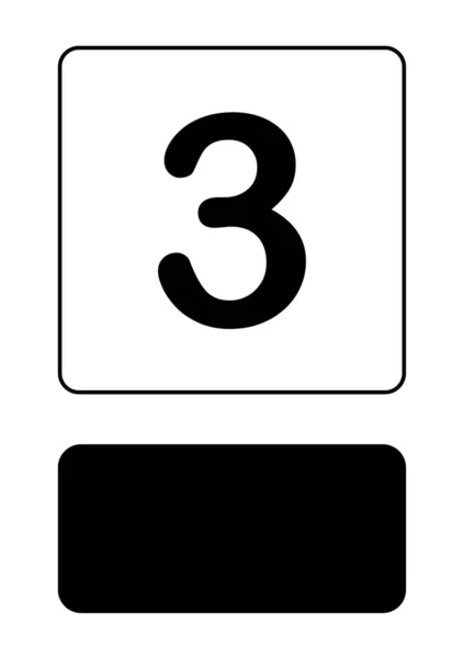 Icono ilustrado aislado sobre un fondo - 3 — Vector de stock