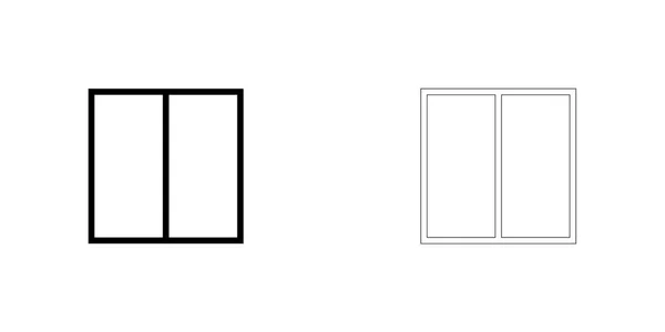 Illustriertes Symbol isoliert auf einem Hintergrund - Web Wireframe Split — Stockvektor