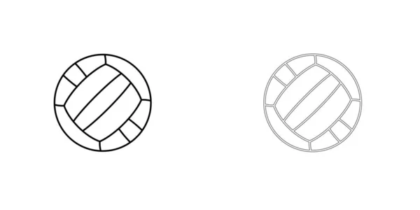 Resimli Simge Arka Planda İzole - Volley Ball — Stok Vektör