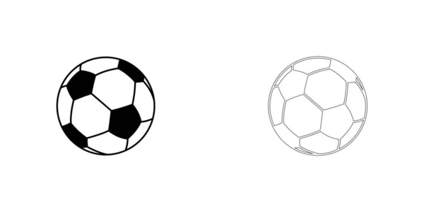 Illustrerad ikon isolerad på en bakgrund-Soccer Ball — Stock vektor