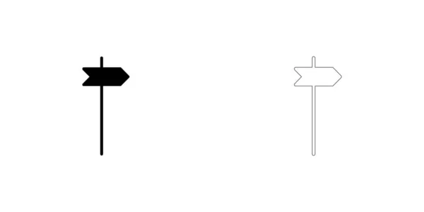 Icona illustrata isolata su uno sfondo - Segnala Post a destra — Vettoriale Stock
