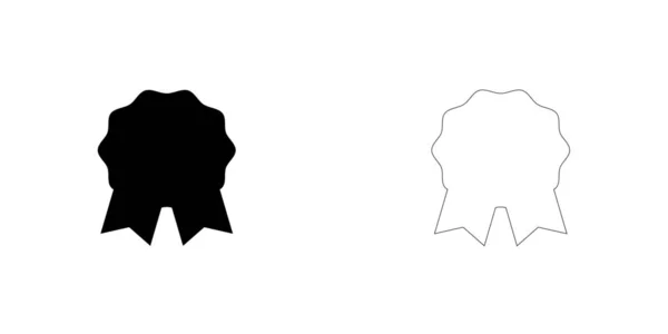 Illustrerad ikon isolerad på en bakgrund-Rosette — Stock vektor