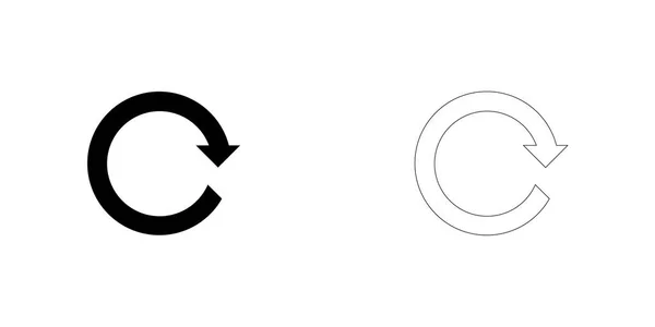 Geïllustreerd pictogram op een achtergrond geïsoleerd-vernieuwen vooruit — Stockvector