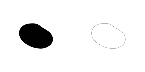 Ikone isoliert auf einem Hintergrund - Kartoffel — Stockvektor