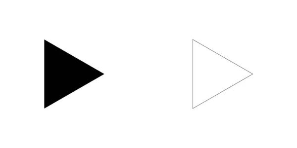Illustrerad ikon isolerad på en bakgrund-spela framåt — Stock vektor
