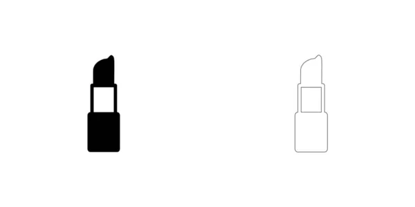 Icona illustrata isolata su uno sfondo - Rossetto — Vettoriale Stock
