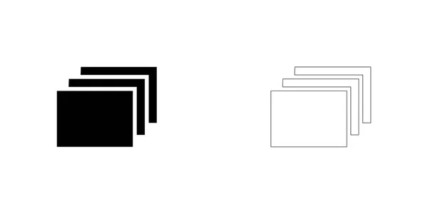 Icône illustrée isolée sur un fond - couches remplies — Image vectorielle