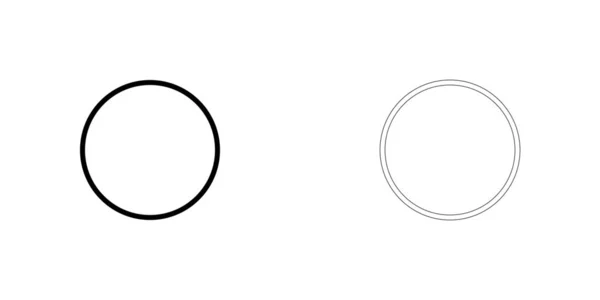 Geïllustreerd pictogram geïsoleerd op een achtergrond-leeg cirkeldiagram — Stockvector