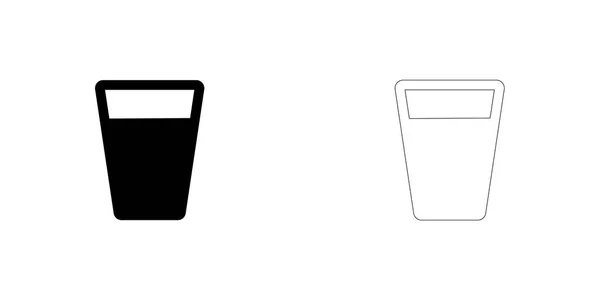 Geïllustreerd icoon geïsoleerd op een achtergrond-Cup drankje — Stockvector