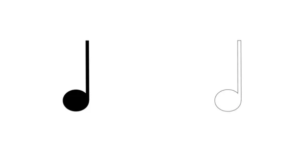 Illustrerad ikon isolerad på en bakgrund-Crotchet — Stock vektor