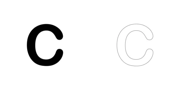 Ilustrované ikony izolované na pozadí-C — Stockový vektor