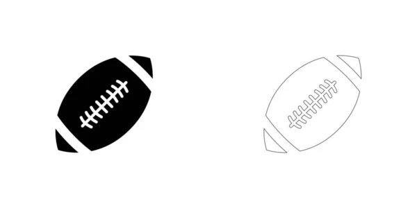 Ikone isoliert auf einem Hintergrund - American Football — Stockvektor