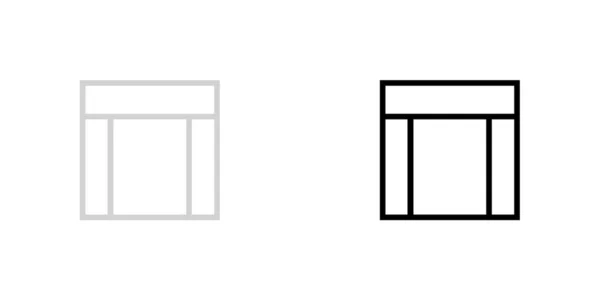 Icono ilustrado aislado en un fondo - Web Wireframe 4 Way — Archivo Imágenes Vectoriales