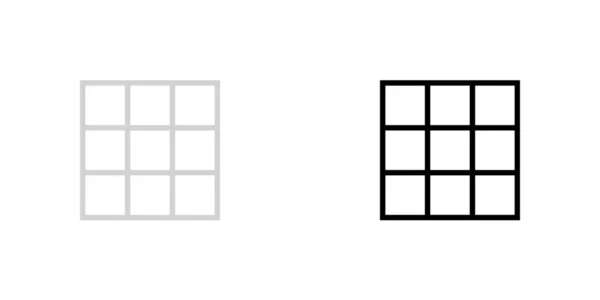 Resimli Simge Arka Planda İzole - Web Wireframe 9 Way — Stok Vektör