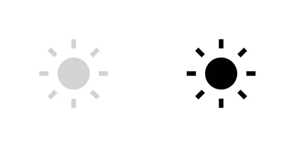 Geïllustreerd icoon geïsoleerd op een achtergrond-zon — Stockvector