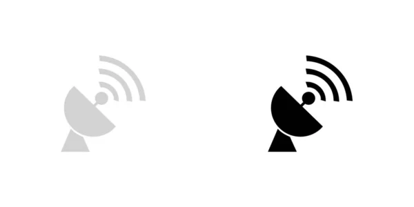 Icono ilustrado aislado sobre fondo - Radar — Vector de stock