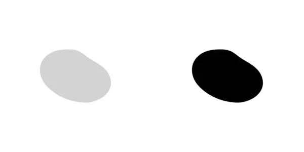 Icône illustrée isolée sur un fond - Pomme de terre — Image vectorielle