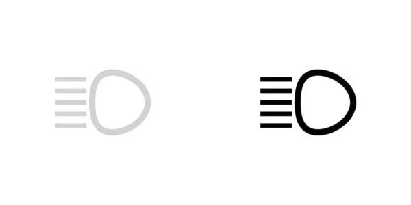 Икона на заднем плане - Главные фары — стоковый вектор