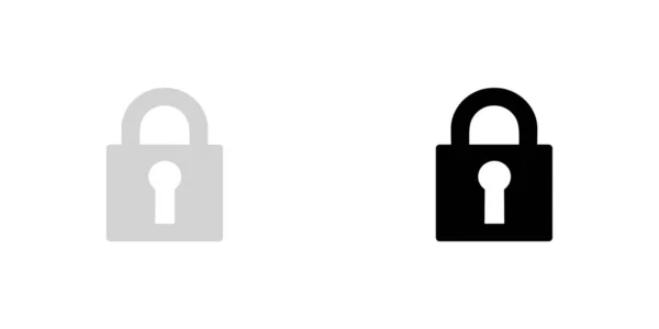 Geïllustreerd pictogram geïsoleerd op een achtergrond-Lock — Stockvector